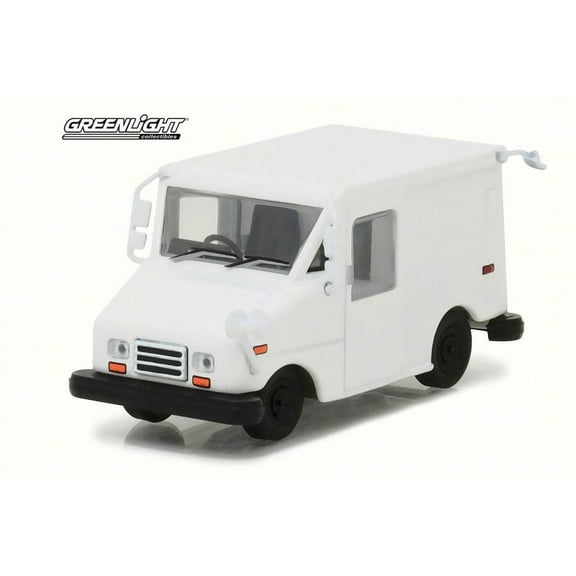 Long Live Undecorated Mail Delivery Truck, White - Greenlight 29911 - 1/64 Scale Diecast Model Toy Car