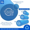 thumbnail image 2 of Rolling With It 18 x 6 Inch EVA Foam Roller for Physical Therapy, 2 of 9
