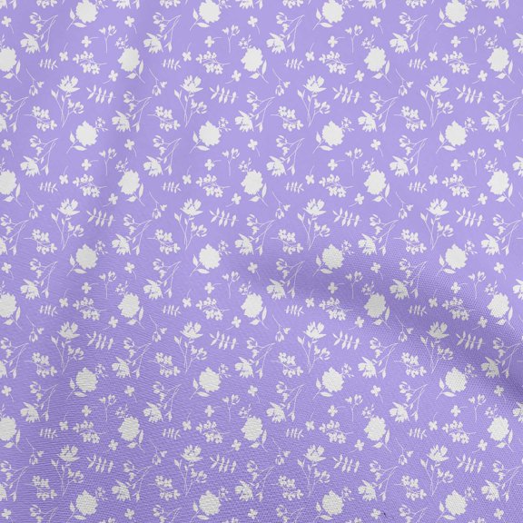 oneOone Georgette Viscose Amethyst Fabric Floral Sewing Craft Projects Fabric Prints By Yard 42 Inch Wide