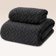 thumbnail image 1 of Toallas de Baño 2PCS, Juego de Toallas de Baño Microfibra Absorbente y de Secado Rápido, Toallas Ultra Suaves para Hogar, Hotel, SPA, Gimnasio (Negro), 1 of 4