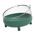 thumbnail image 2 of Animal PEQUEÑO casa de baño hámster caja de baño de arena ducha transparente bañera extraíble hámster bañera arena casa de baño para conejo rata verde oscuro, 2 of 8