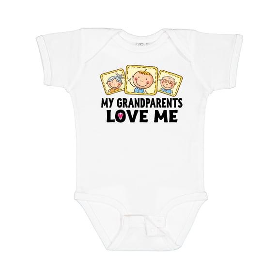 Inktastic My Grandparents Love Me Boys or Girls Baby Bodysuit