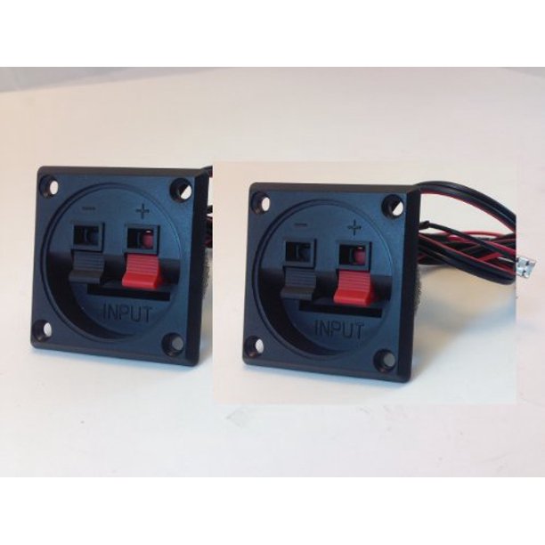 SPEAKER BOX TERMINAL CUP WITH 2 WIRE LEADS AND TWEETER CROSS OVER