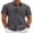 Dark Grey, variant on COOFANDY Short Sleeve Button up Texured Shirts Casual Summer No Tuck Shirts for Men
