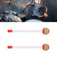 thumbnail image 1 of Round Felt Drum Stick, Hand Percussion Attract Child Attention Rainbow Color Drum Mallet Sticks Improve Music Perception 2Pcs  For Practice, 1 of 8