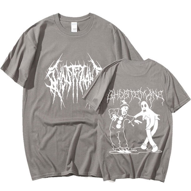 Camiseta De Impresión De Doble Cara Ghostemane Hombres Mujeres Algodón Moda Hip Hop Metal Rock Streetwear