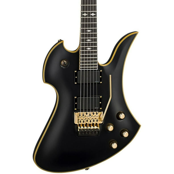 B C Rich Pro X Mockingbird Shadow Matte Black Gold Thee Reverb