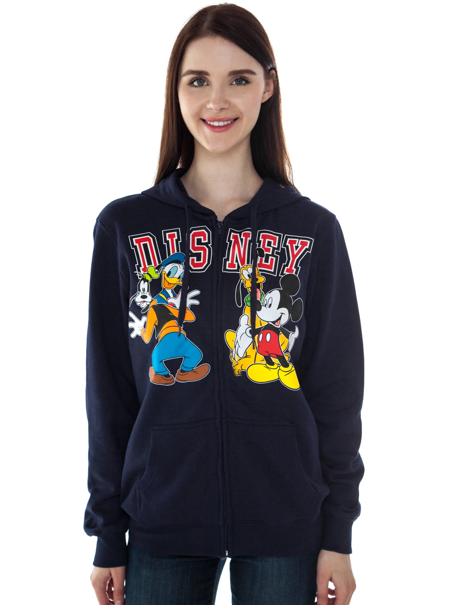 Disney Women Mickey Mouse & Friends Zip Hoodie