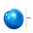 thumbnail image 2 of Exercise Ball with Pump - Bender Ball for Stability, Barre, Pilates, Yoga, Balance, Core Training, Stretching and Physical Therapy，blue,blue,65cm,F71431, 2 of 5