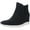 Black, variant on Baretraps Women's Jaci Wedge Sneaker Bootie