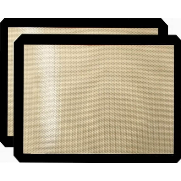 Premium Non Stick Silicone Baking Mats Quarter Sheet Toaster Oven Liner Small,Set Of 2 Mats (Size 8.5" - 11.5")