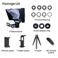 thumbnail image 3 of Mini Teleprompter para Tablet Smartphone Cámara con Control Remoto/Adaptador de Lente, 3 of 8