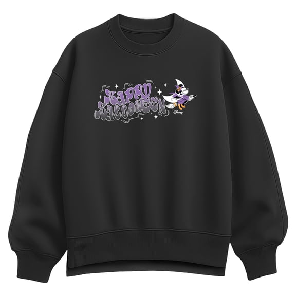 Disney - Witch Minnie Happy Halloween Oversized Fleece Crew Sweatshirt