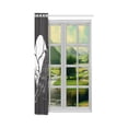 thumbnail image 3 of MKHERT Bird Raven Window Curtain Living Room,Bedroom Window Drapes 52x84 inch, 3 of 3