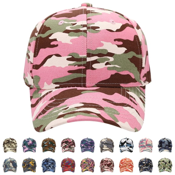 Helii Camouflage Baseball Caps Cotton Polyester Sun Hats for Women Men Outdoor Sports Sun Hats Cowboy Hat