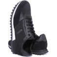 thumbnail image 4 of Boss Parkour Runn Men's Low Top Lace Up Synthetic Trainers In Black Size 13, 4 of 6