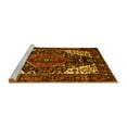 thumbnail image 2 of Ahgly Company Machine Washable Indoor Square Persian Yellow Traditional Area Rugs, 5' Square, 2 of 4