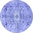 thumbnail image 1 of Ahgly Company Indoor Round Persian Blue Traditional Area Rugs, 4' Round, 1 of 4