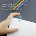 thumbnail image 5 of 100Pcs Cute Paper Clips Blue Dolphin Style Exquisite Color Strong Clamp Force Kids Paper Clips for Office School Home, 5 of 5