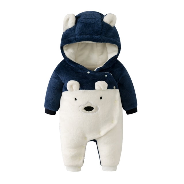 Mono de bebé, traje de nieve de invierno, abrigo de franela para bebé, mono de invierno para niños y niñas