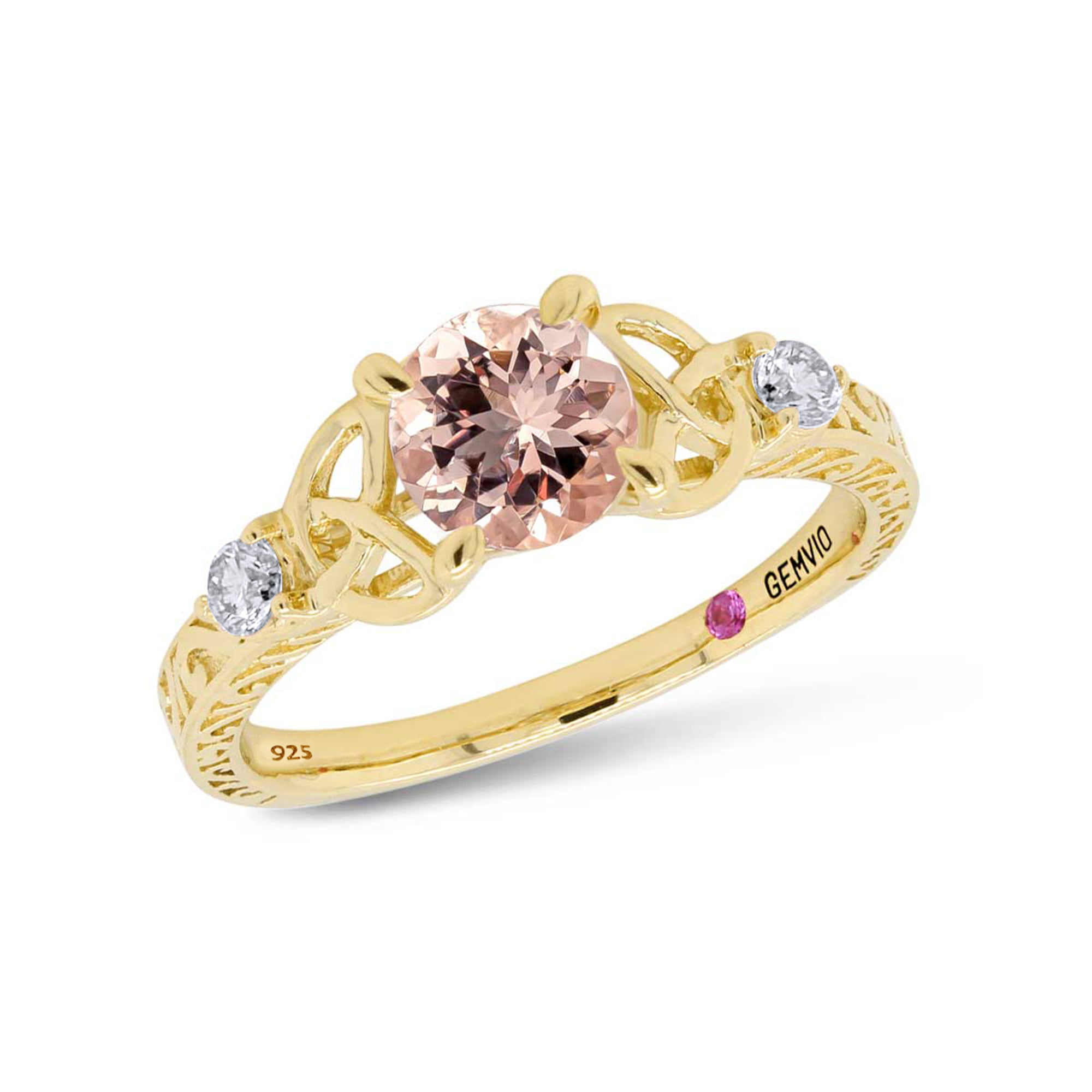 1.10CT Round Cut Engagement Wedding Statement Promise Bridal Ring  14k Rose Gold 