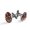 Color 4, variant on Men's Classic Stainless Steel, Skull Flowers Pattern Cufflinks Business Wedding Shirts, Black
