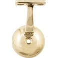 thumbnail image 2 of Heavy-Duty Handrail Bracket with 2-1/8" Round Base, Polished Brass by Stone Harbor Hardware, 2 of 3