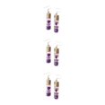 thumbnail image 2 of Pendientes de gota Sonducket para mujer colgante de botellas de cristal color morado, 2 of 6