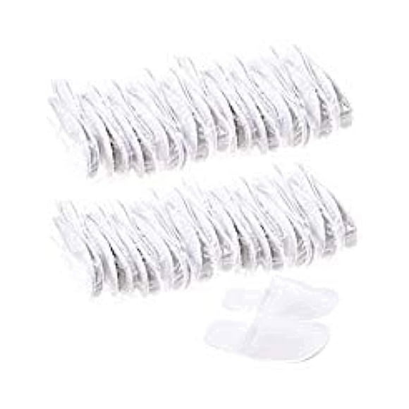 Rocutus 12 pares de pantuflas desechables, pantuflas desechables a granel para invitados, se ajustan hasta hombres de EE. UU., talla 8, mujeres, talla 9, pantuflas antideslizantes para uso en hoteles,