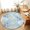 Blue, variant on Small Round Rug 3Ft, Coastal Coral Non-Slip Washable Circle Rugs Carpet, Nautical Ocean Starfish Conch Shells Indoor Outdoor Rug Floor Mats Throw Runner for Bedroom Living Room Bathroom