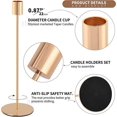 thumbnail image 3 of Set of 12 Candlestick Holders, Gold Candle Holder Taper Candle Holders Tall Candle Holder for Table Centerpiece Decorative Candle Stick Holders for We, 3 of 4