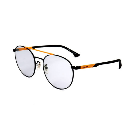 Police sunglasses SPL717 MAN 55/19/145 Q46G NERO OPACO-ARANCIONE OP.