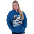thumbnail image 4 of Popeye The Sailor Man American Might Unisex Plus Size Hoodie Brisco Brands 3X, 4 of 5