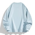 thumbnail image 4 of LIUJUNSHOP Mens Cotton Sweatshirt Men's Patchwork Pocket Round Neck Long Sleeve Casual Tops Hoodless Sweatshirt, 4 of 4