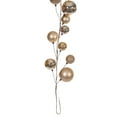 thumbnail image 2 of Vickerman 10' Champagne Assorted Finish Branch Ball Ornament Garland., 2 of 4