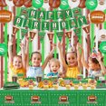 thumbnail image 4 of Football Party Supplies - Football Balloon, Happy Birthday Banner, Football Pendant, Cake Topper, Crepe Paper, Plates, Napkins, Cup and Tablecloth, for Sports Game Day Decorations, Serves 20 Guest, 4 of 8