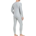 thumbnail image 5 of wirarpa Men's Lightweight Thermal Underwear Set, Cotton Warm Long Johns Base Layer for Cold Weather & Outdoor Grey S-2XL, 5 of 8
