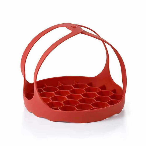 Eslinga para olla a presión, eslinga de silicona, utensilios para hornear, olla instantánea/NinjaFoodi/cocina multifunción, utensilios de cocina de vapor antiescaldado, estante elevador, estante para