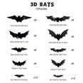 thumbnail image 4 of shyuyusa 3D Led Glow In The Dark Bats Wall Decals - Halloween Window Stickers For Indoor Outdoor Party Garage Decoration With Adhesive Pvc Material-With Lights, 4 of 8