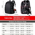thumbnail image 2 of Backpack Rain Cover, Waterproof 100% Polyester Protector with Adjustable Elastic Strap, Fits 20L-80L Backpacks for Hiking Cycling Commuting Travel Daily Use, 2 of 6