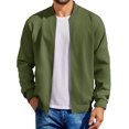 thumbnail image 2 of COOFANDY Men's Cotton Bomber Jacket Lightweight Flight Jackets Casual Softshell Varisty Jacket, 2 of 11