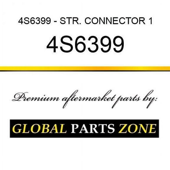 4S6399 - STR. CONNECTOR, 1/4IN. J.I.C. X 1/4IN. N.P.T. for Caterpillar (CAT)
