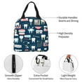 thumbnail image 3 of Yiaed Dental Print Insulated Lunch Bag Reusable Cute Tote Lunch Box, Leakproof Cooler Lunch Bags for Work Office Travel School Picnic, 3 of 5