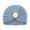 Blue, variant on Autumn Winter Baby Muts Newborn Boys Girls Flowers Knitted Windproof Warmth Ear Protection Children Hat