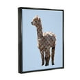 thumbnail image 3 of Stupell Glam Llama Fashion Pattern Symbol Animals & Insects Painting Black Floater Framed Art Print Wall Art, 3 of 6