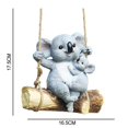 thumbnail image 2 of Moyic Koala colgante de resina para exteriores, adorno colgante para patio, simulación impermeable, columpio de oso Koala para amigos y familiares Decoración del hogar No.1 Moyic HA039910-01, 2 of 6