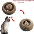 thumbnail image 4 of Marlene Pets, Marlene Cat Toy, Marlenes Pet Shop, Marlene Round Scratch Board, Magic Organ Cat Scratching Board, Foldable Cat Scratch Board Toy with Bell for Indoor Cats-2pcs, 4 of 8