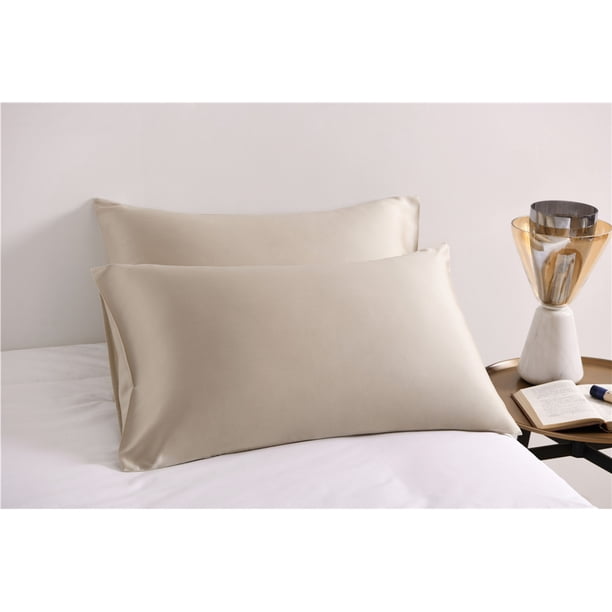 Xiao Hua 3 fundas de almohada lisas de 60 cm. Clásicas y atemporales, fundas de almohada sencillas de color puro, que combinan con cualquier cama. 48 x 74 cm (gris).