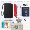 thumbnail image 3 of Funda para pasaporte, cartera Fintie Family, de nailon, con bloqueo RFID, 3 of 8