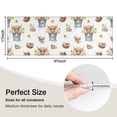 thumbnail image 5 of White Highland Cow Bucket Flower Pattern Kitchen Rug Mat,Kitchen Runner Rugs Non Skid Washable,Decorative Kitchen Floor Mats for Kitchen,Sink,Laundry,17"X47", 5 of 5
